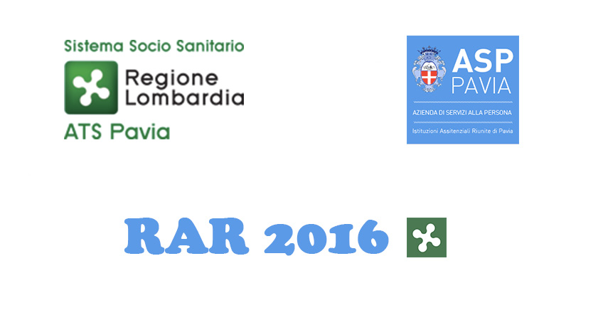 ATS Pavia e ASP Pavia: sottoscritti accordi obiettivi RAR 2016