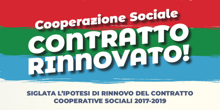 Sottoscritta la pre-intesa del CCNL Cooperative Sociale 2017-2019